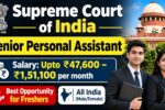 Supreme Court of India Senior Personal Assistant Recruitment 2026